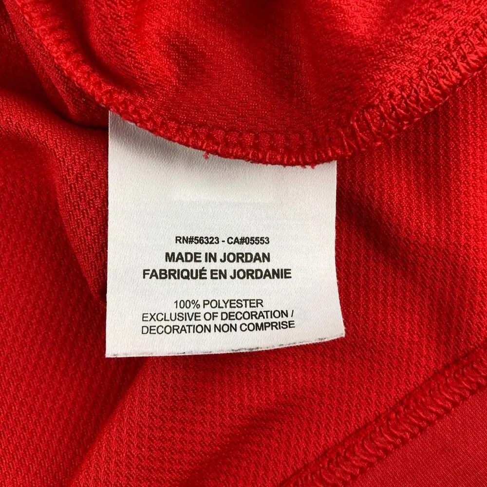 Nike Dri-FIT Quarter Zip Pullover Mens XL Red Black Swoosh Athletic Golf